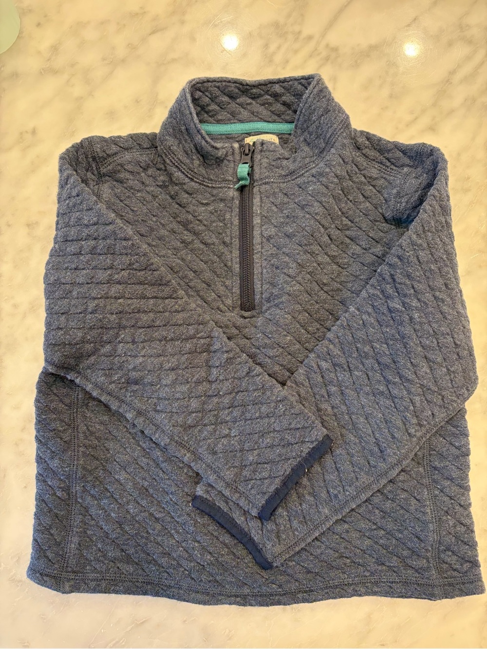 Crewcuts Boys quilted quarter-zip sweatshirt — size Small
